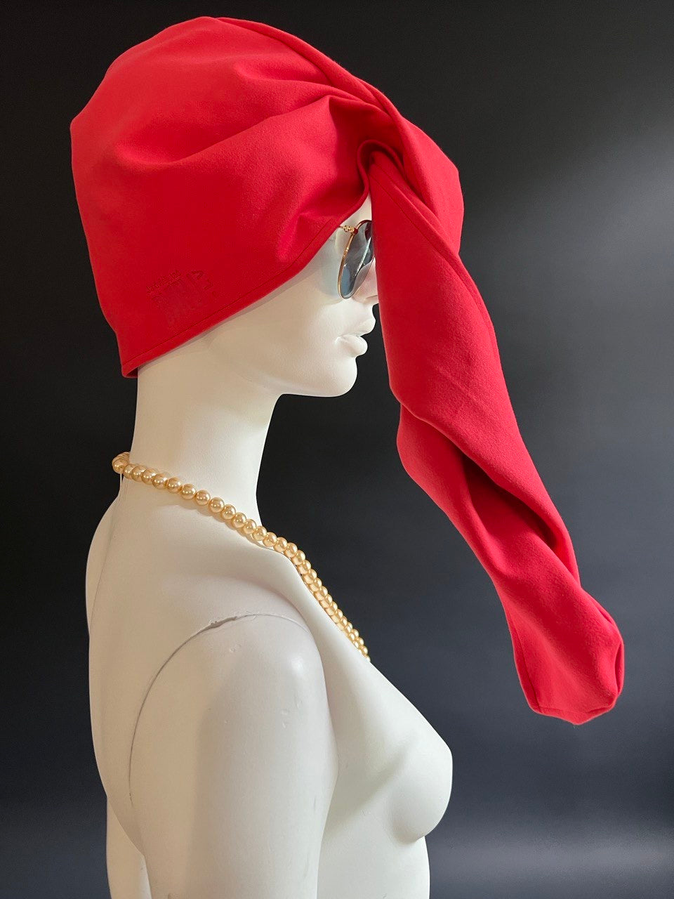 Matu dvielis Turbāns - plānā mikrošķiedra / sarkans