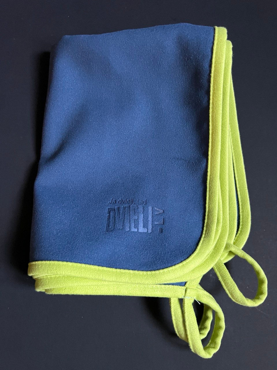 Кухонное полотенце - микрофибра / сине-серое с зеленым