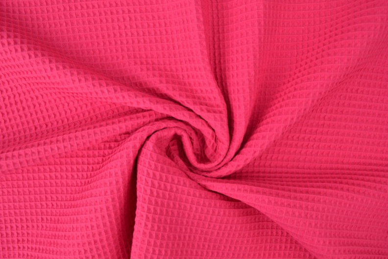 Waffle Fabric Towel / FUCHSIA