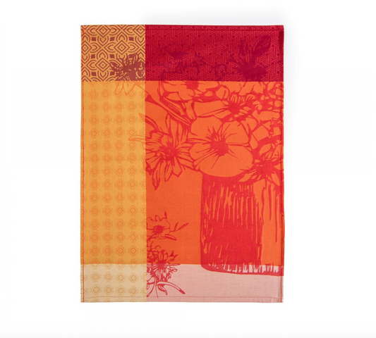 Kitchen Towel - Bouquet Red