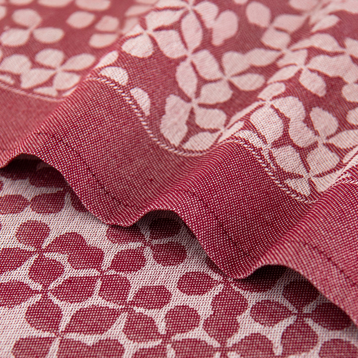 Kitchen Towel - Flowers Burgundy