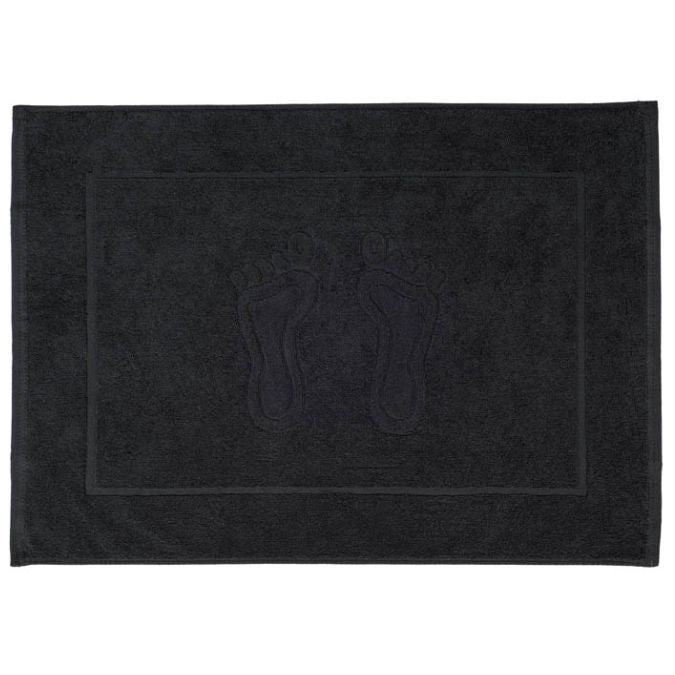 Frotē kāju vannas paklājs / melns