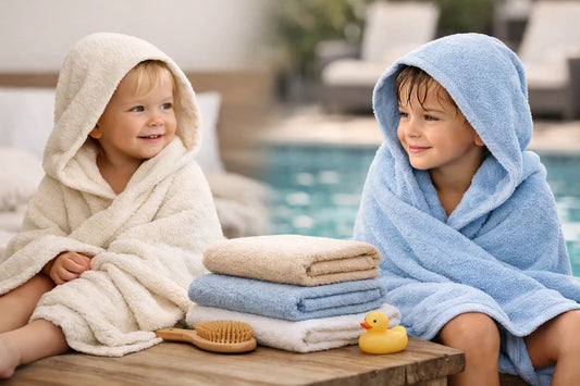 Mīksti bērnu dvieļi ikdienai un pēc peldes