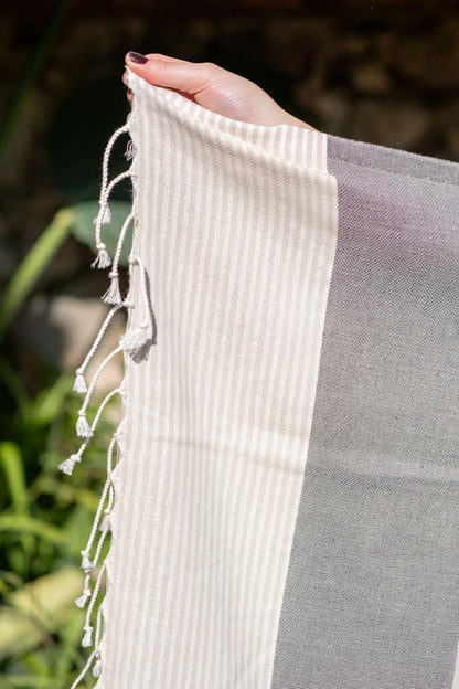 Beach Towel Apola - grey/white