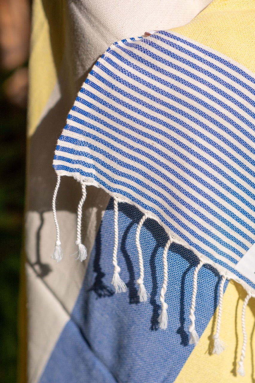 Beach Towel Apola - yellow/blue