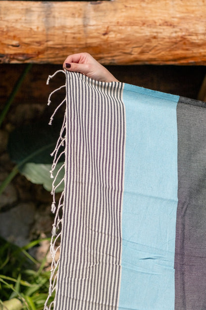 Beach Towel Apola - blue/grey