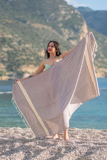 Beach Towel Marmara - purple