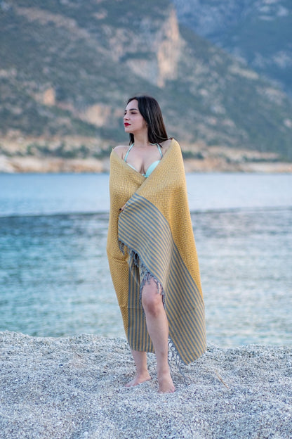 Beach Towel Tila - yellow
