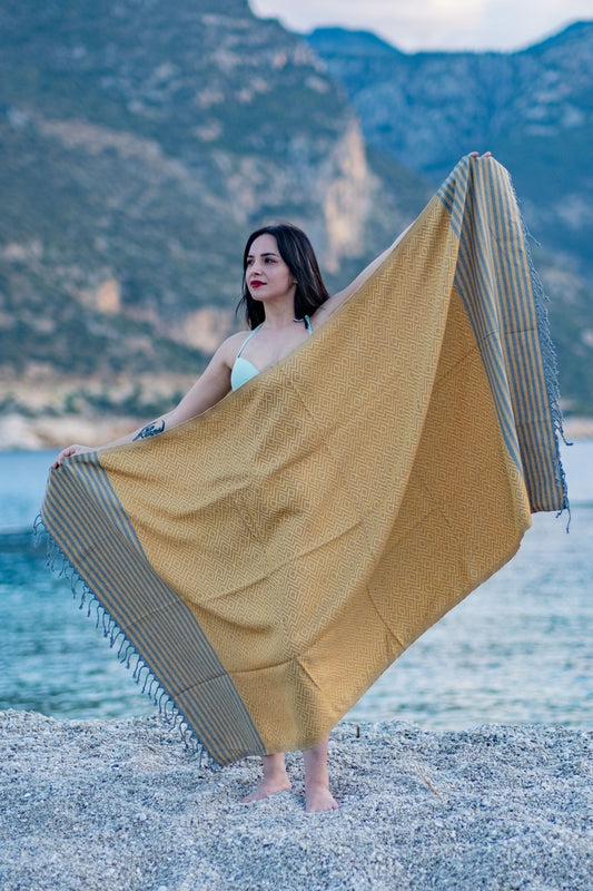 Beach Towel Tila - yellow