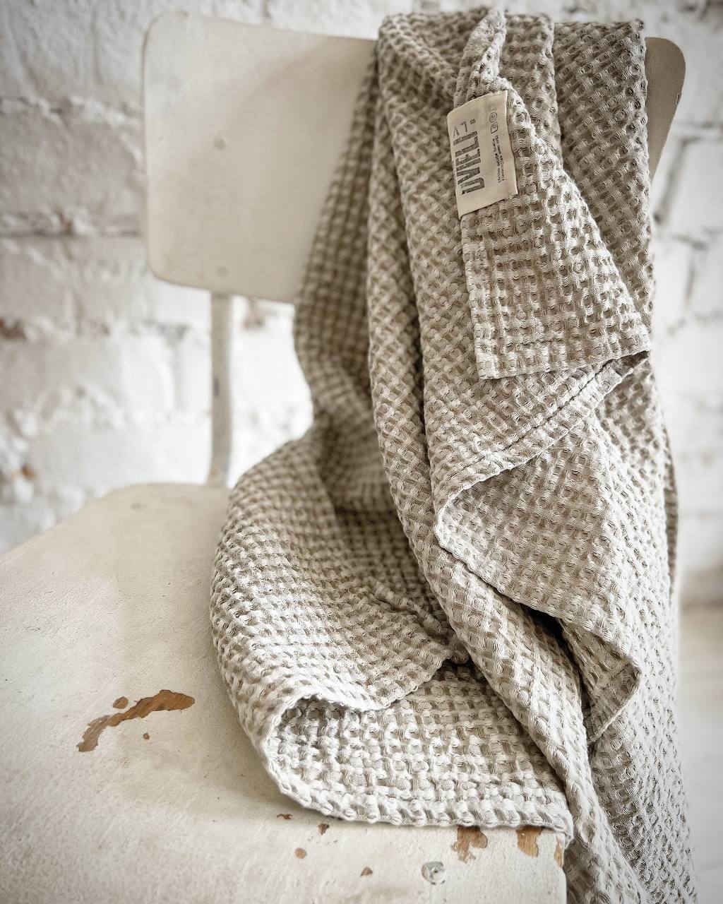 Lina pirts dvielis / 5 izmēri /  JŪRAS ZILS