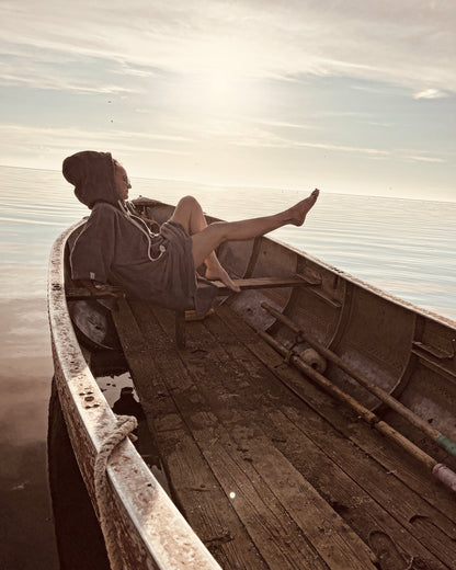 Пончо унисекс - серое