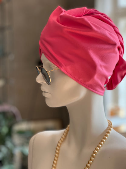 Matu dvielis Turbāns -  plānā mikrošķiedra / rozā