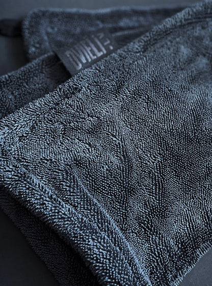 Полотенце для сушки кузова автомобиля, 1200 г, 40х60 см / серое