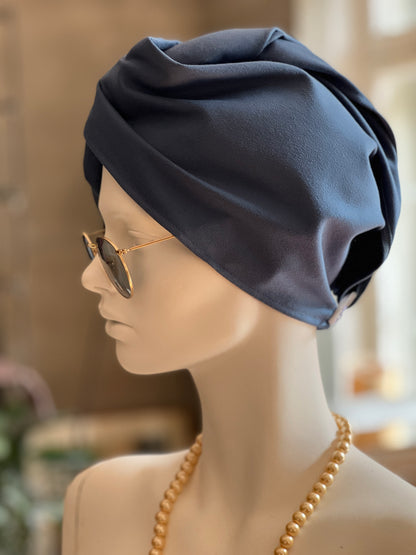 Matu dvielis Turbāns -  plānā mikrošķiedra / zilpelēks