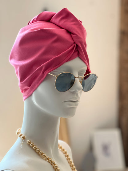 Matu dvielis Turbāns -  plānā mikrošķiedra / rozā