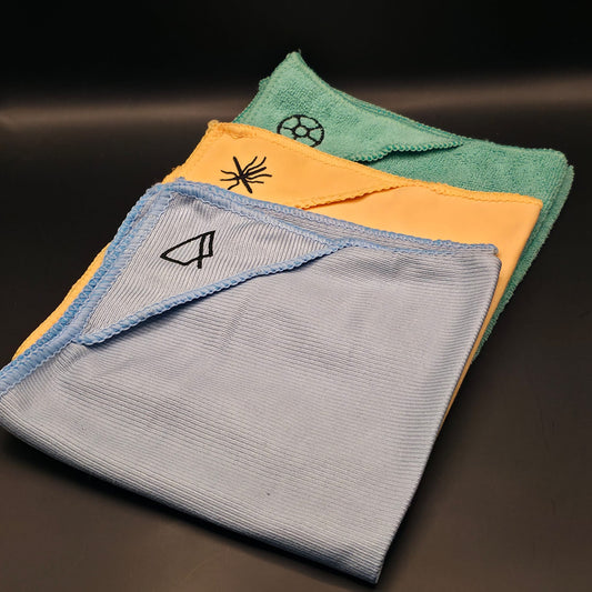 Mikrošķiedras lupatiņas 40x40cm / 3gb