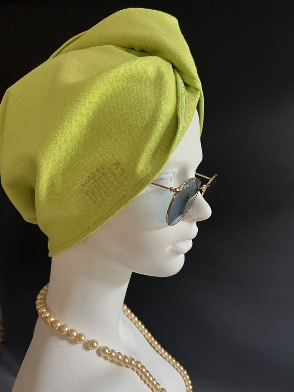 Matu dvielis Turbāns -  plānā mikrošķiedra / zaļš