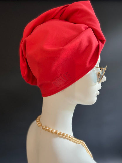 Matu dvielis Turbāns -  plānā mikrošķiedra / sarkans