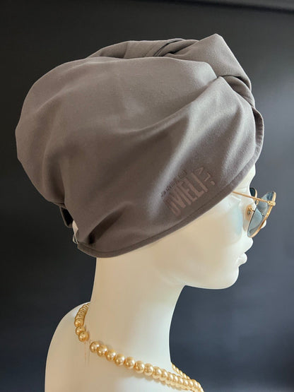 Matu dvielis Turbāns -  plānā mikrošķiedra / pelēks