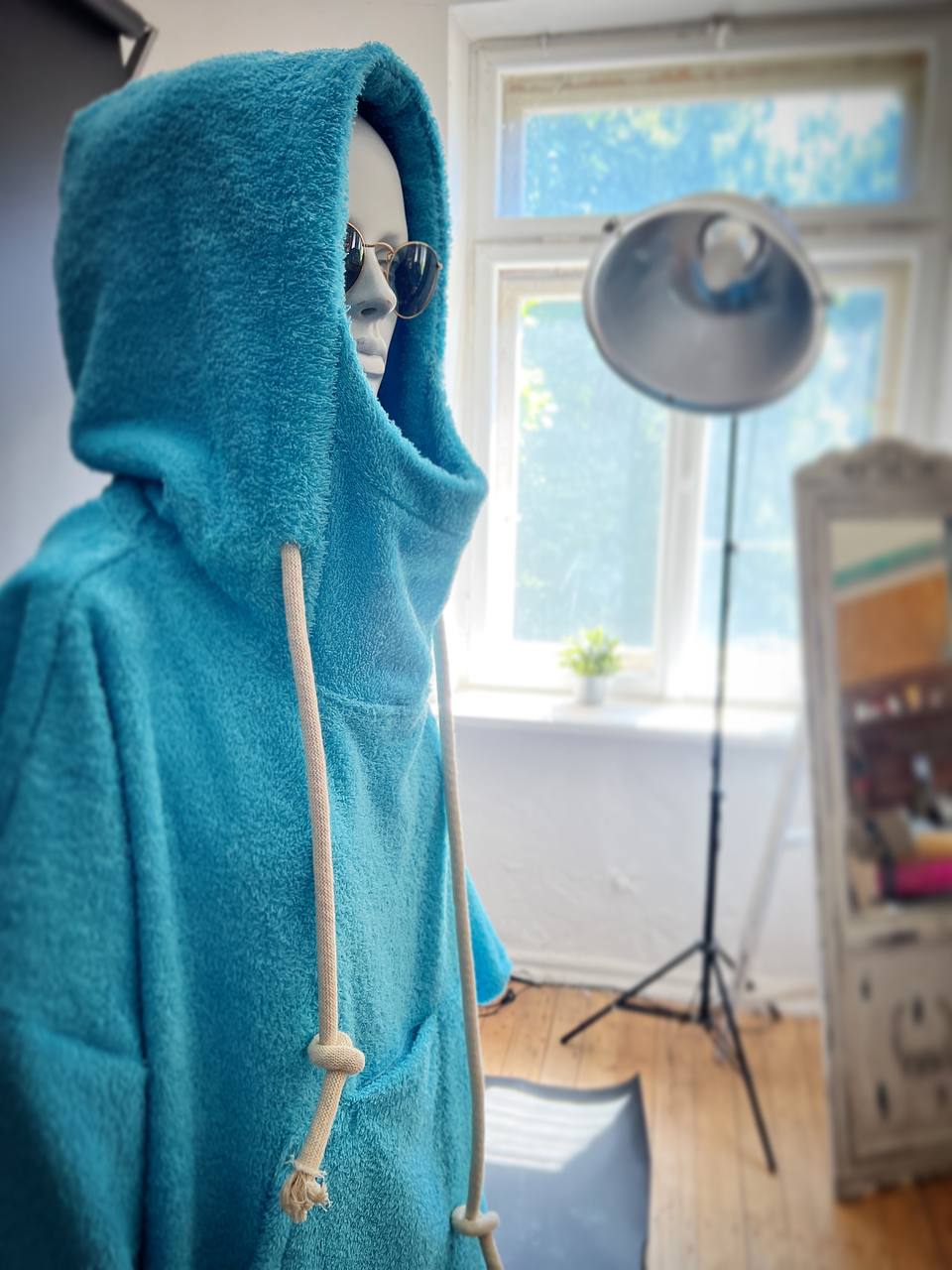 Pončo unisex - zils