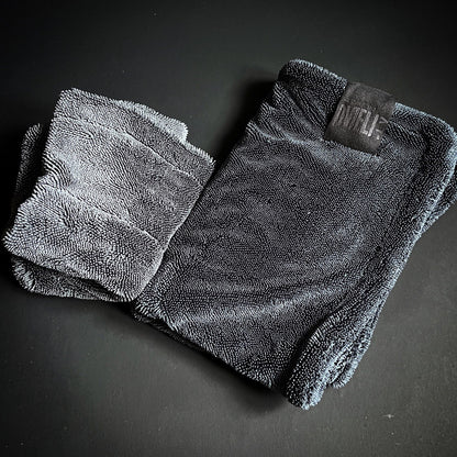 Полотенце для сушки кузова автомобиля, 1200 г, комплект из 2 штук.