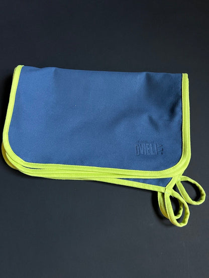 Кухонное полотенце - микрофибра / сине-серое с зеленым