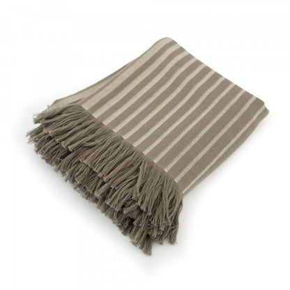 Pludmales dvielis/pleds Norga - plānais ar bārkstīm brūns