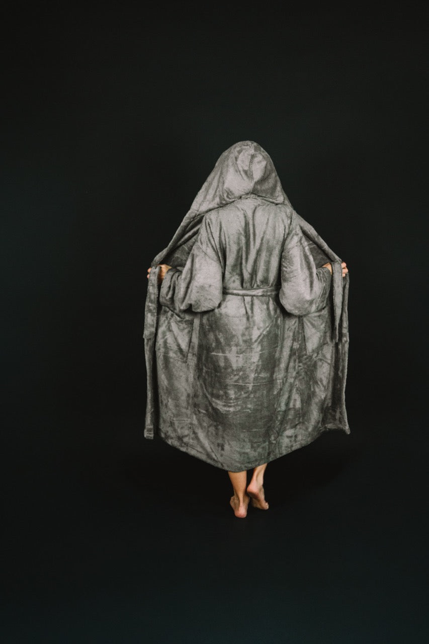 Bamboo Terry Bathrobe / GREY