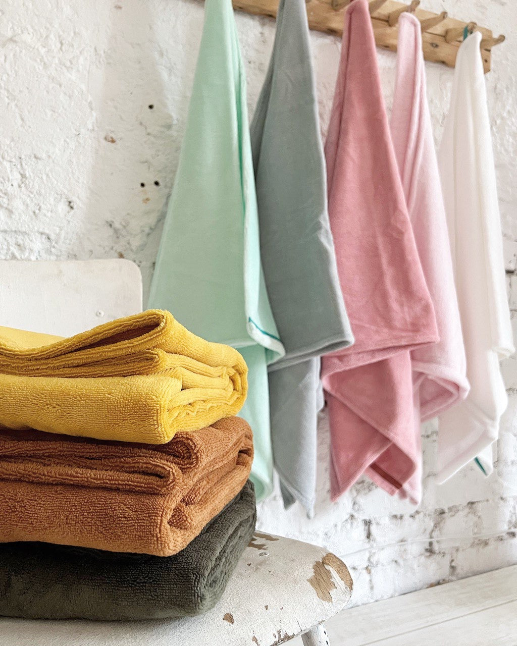 Bambusa vannas dvielis - dzeltens / 2 izmēri