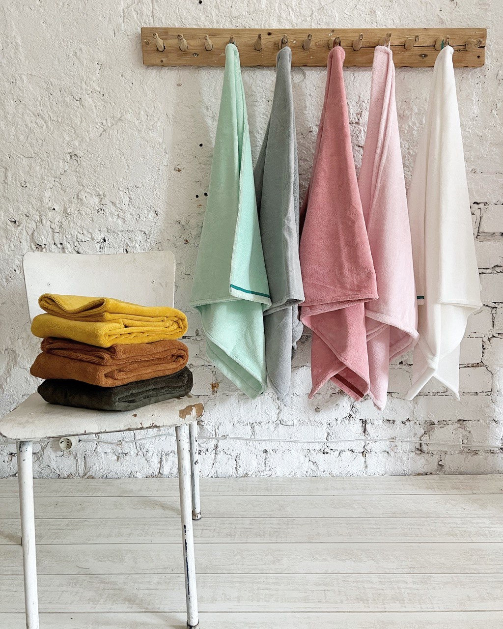 Bambusa vannas dvielis / 3 izmēri - rozā