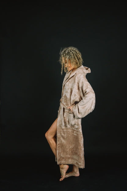 Bamboo Terry Bathrobe / BLUSH PINK