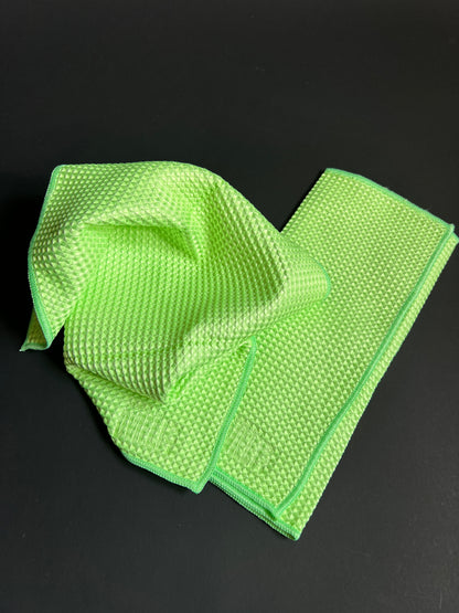 Вафельная салфетка из микрофибры для зеркал и окон, 60x40 см.