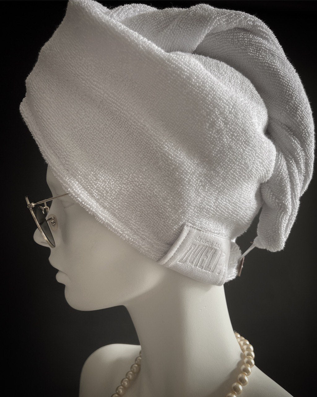 Matu dvielis Turbāns ar podziņu -  frotē