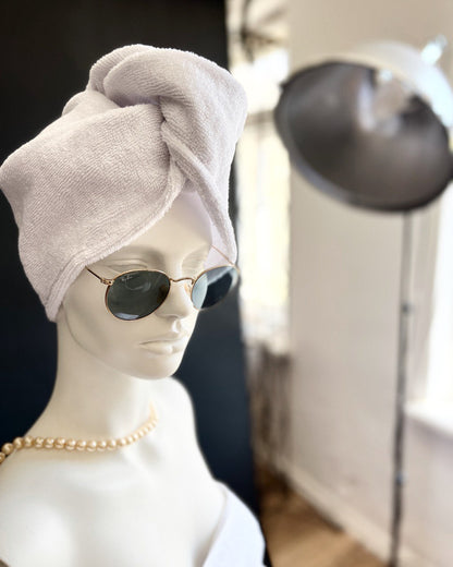 Matu dvielis Turbāns ar podziņu -  frotē