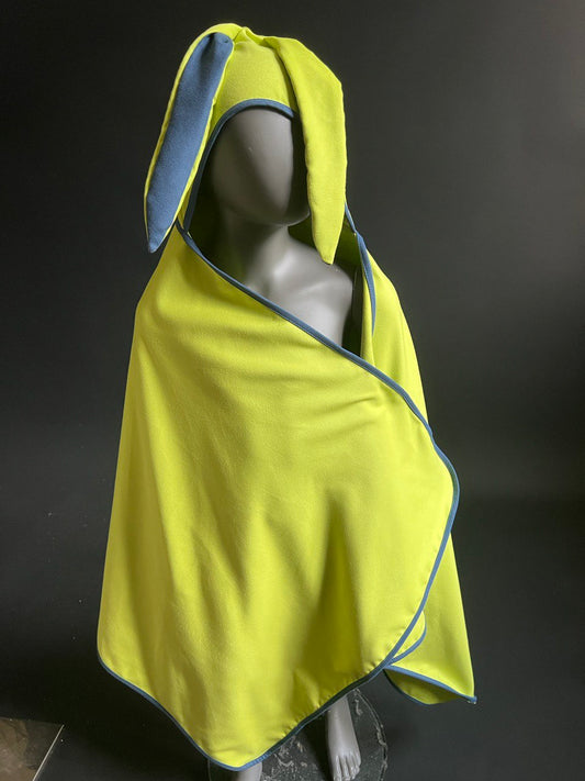 Mikrošķiedras kapučdvielis ZAĻŠ ar zilpelēku