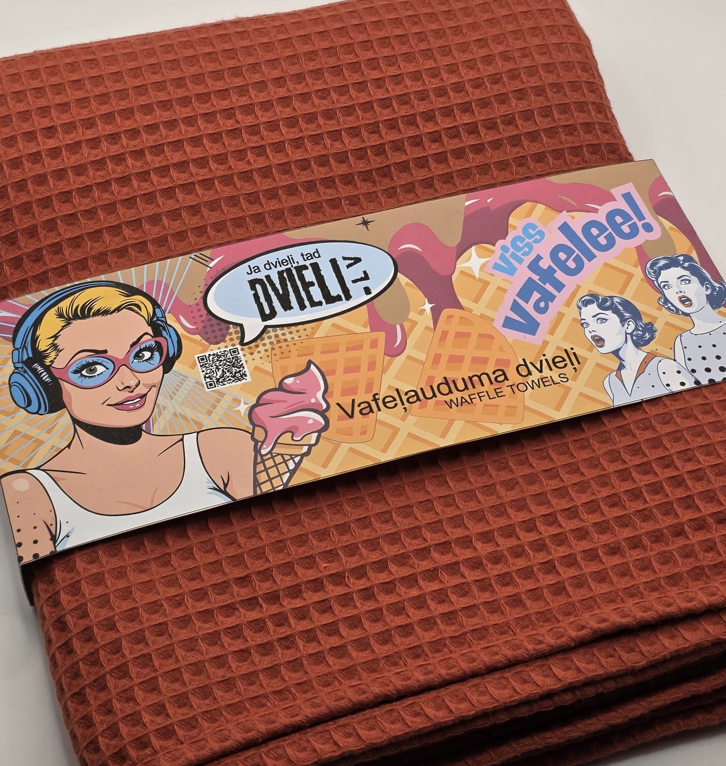 Vahvlikangast rätik / Telliskivipunane