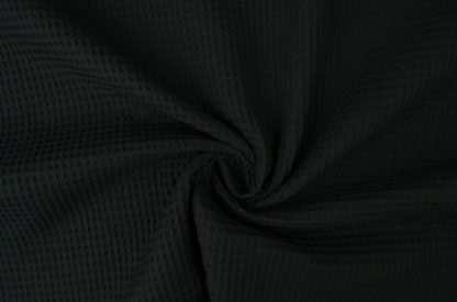 Waffle Fabric Towel  /   BLACK