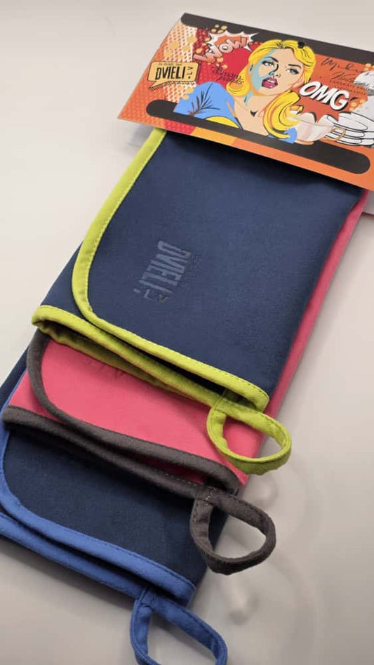 Набор кухонных полотенец - стальной