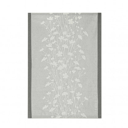 Virtuves dvielis  - provinces ziedi pelēks