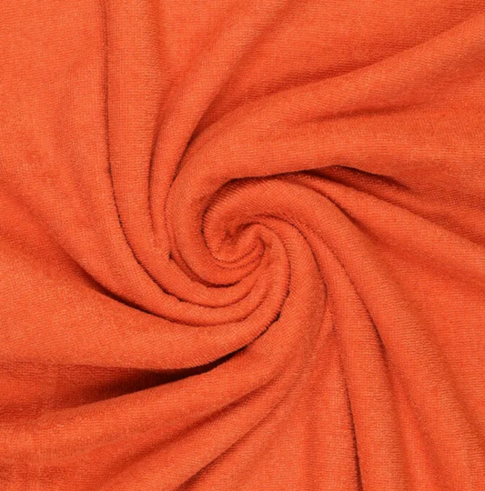 Бамбуковое махровое полотенце - оранжевое / 3 размера