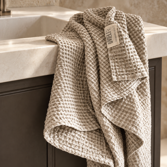 Linen Sauna Towel | BROWN