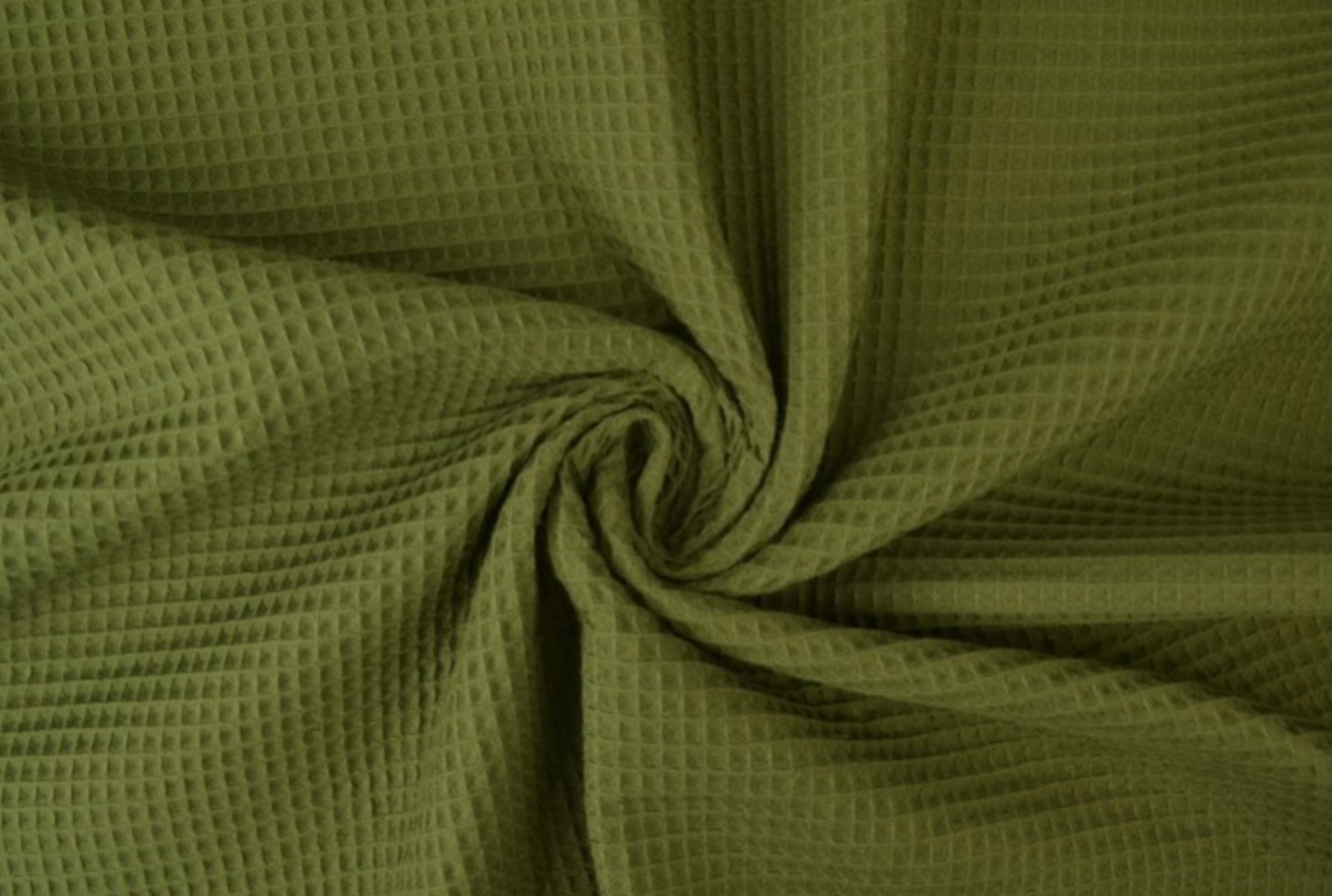 Waffle Fabric Towel  / MOSS GREEN