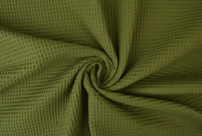 Waffle Fabric Towel  / MOSS GREEN