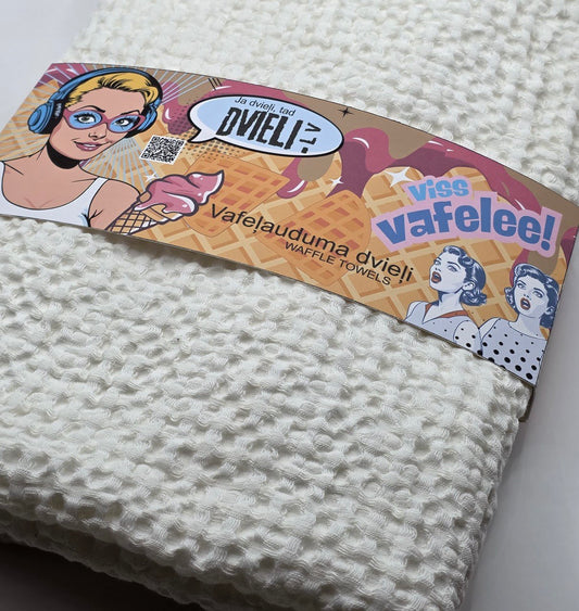 Льняное банное полотенце / 5 размеров / БЕЛЫЙ