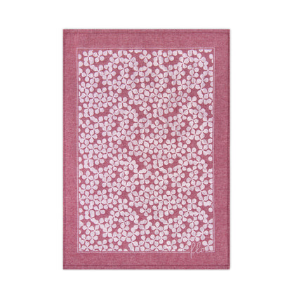 Kitchen Towel  - Flowers Burgundy