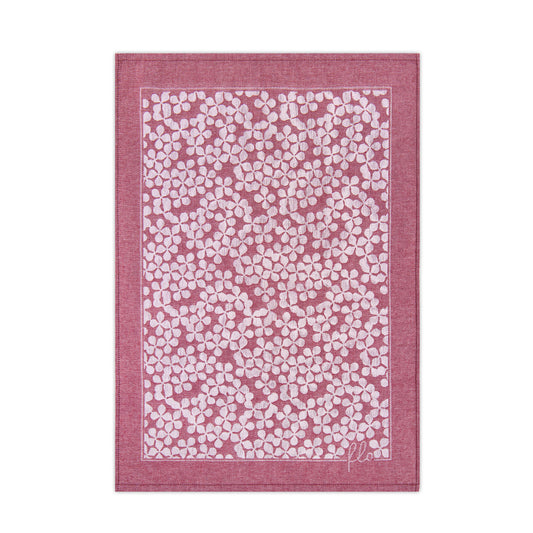 Kitchen Towel  - Flowers Burgundy