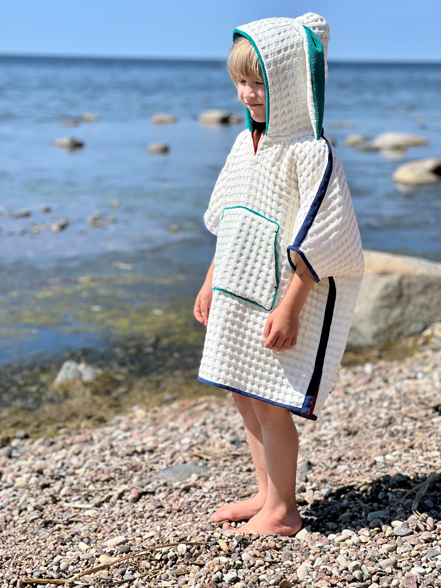 Bērnu pončo - balts