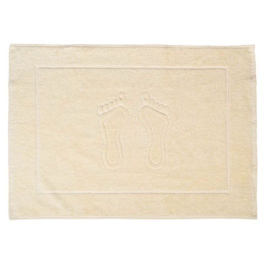 Фротé коврик для ванной / молочно-белый