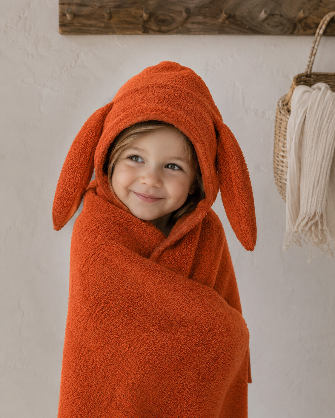 Terry hooded towel