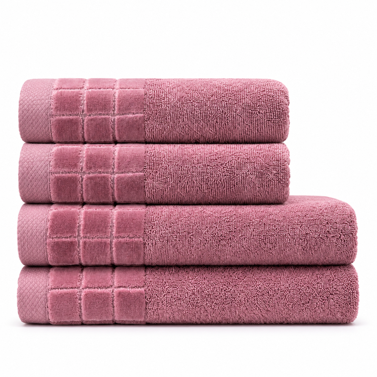 Squares Cotton Terry Towel | 500 GSM